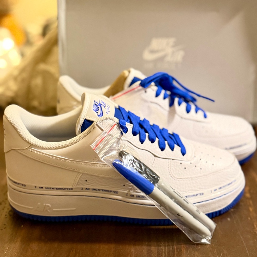 DeadStock Nike Air Force 1 Low Royal Racer Blue Highlights ‘07 MTAA QS Size 9M